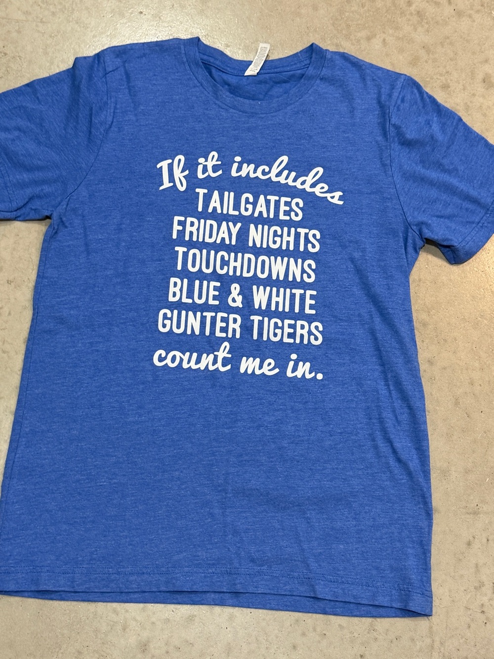 Blue Count Me In' Graphic Tee - Picture 1 of 4